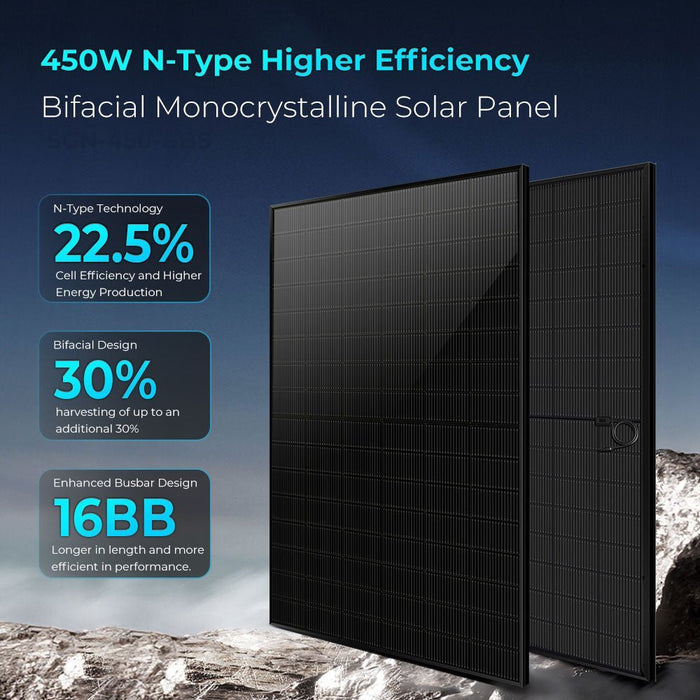 Off-Grid Solar Kit 12000W 48VDC 120/240VAC 20.48KWH Lithium Battery 16 X 450 Watts Solar Panels FR-12K20CP/ FR-12K20CE