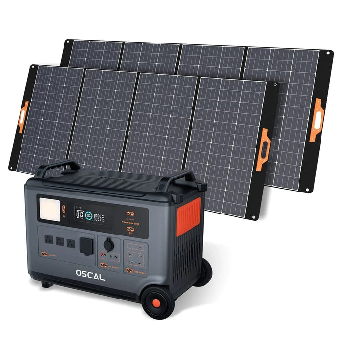 Oscal PowerMax 6000 | 6000W Portable Power Station with 120/240V Dual Voltage