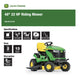 John Deere S140 48 in. 22 HP V-Twin GAS Hydrostatic Riding Lawn Tractor