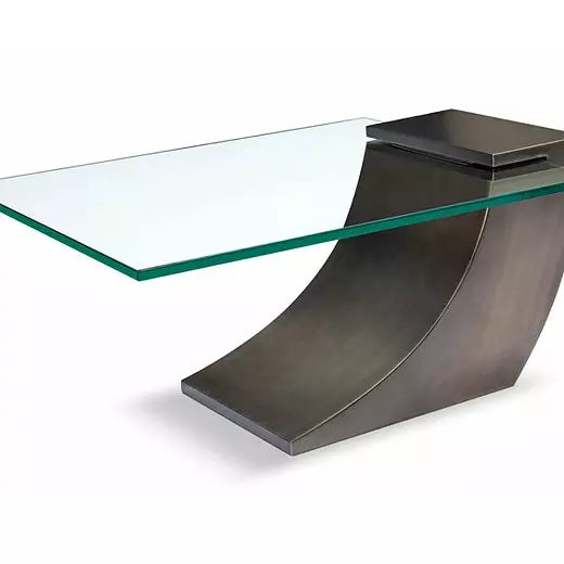 Greg Sheres “Clasp” Cocktail Table Antique Brushed Bronze C-01B