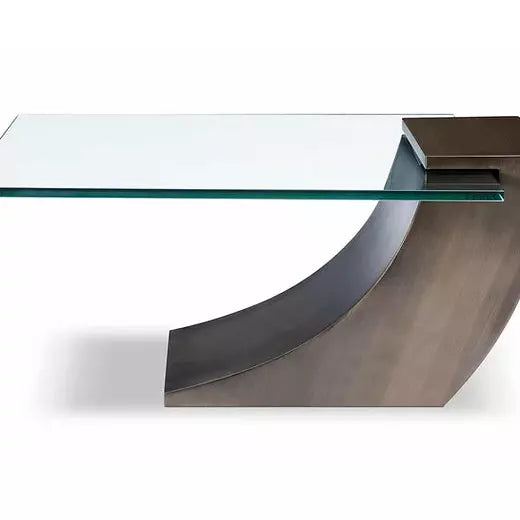 Greg Sheres “Clasp” Cocktail Table Antique Brushed Bronze C-01B
