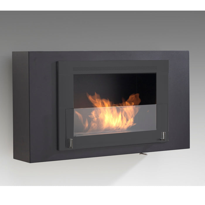 Eco-Feu 33" Brooklyn Wall Mount Ethanol Fireplace, 2 Color Options