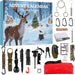 Calendrier de l’Avent Kit de Survie 24 en 1 – Cadeau de Noël Original pour Camping, Randonné cerf noel 