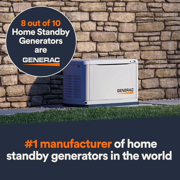 Generac 7209 Guardian 24kW Automatic Home Standby Generator Wi-Fi Enabled