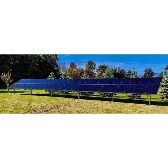 Sinclair SkyRack HD - Ground Mount Solar Rack for 12 / 18 / 24 / 36 or 48 Solar Panels | Made In USA | Engineered / Galvanized Steel | Fixed or Seasonal Tilt Adjust