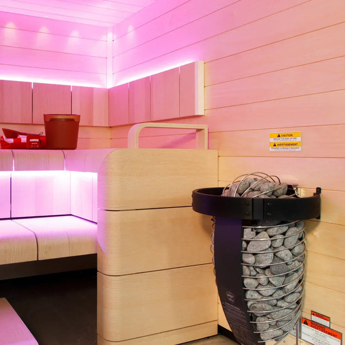 Harvia Spirit SP90E Electric Sauna Heater Package