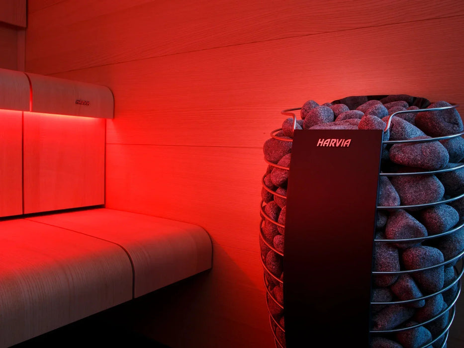 Harvia Spirit SP90E Electric Sauna Heater Package