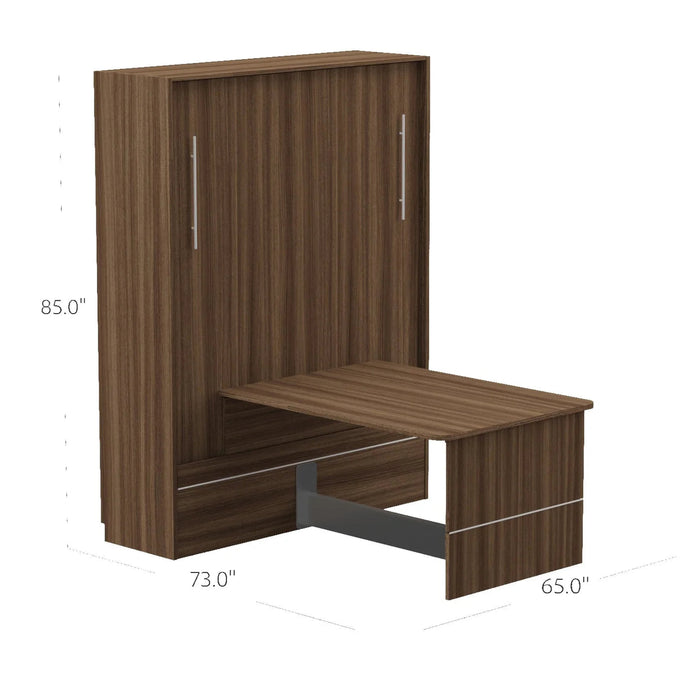 Queen Size Murphy Bed with Desk | Inovabed