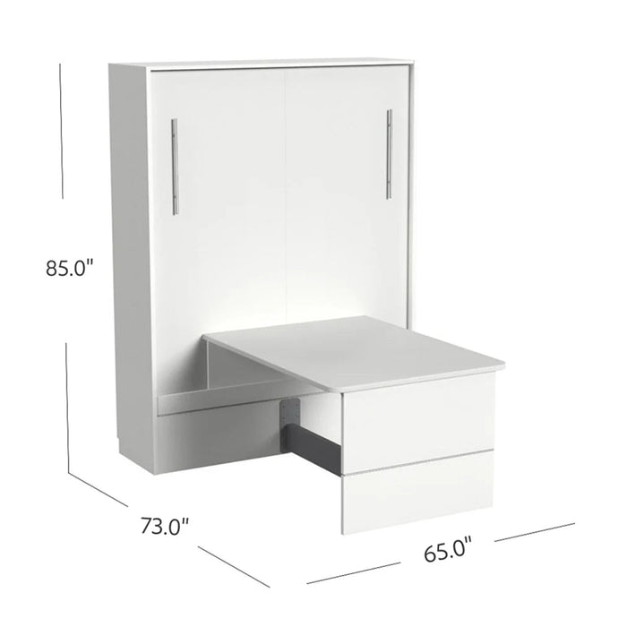 Queen Size Murphy Bed with Desk | Inovabed