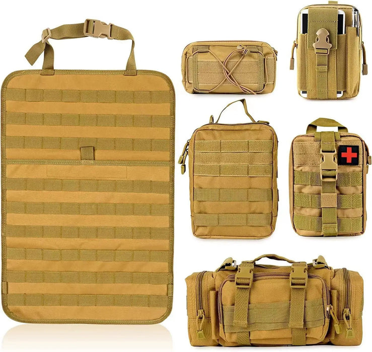 Sac de rangement tactique pour l'arrière du siège de voiture, bagage de siège arrière, sac de rangement pour équipement de pêche organisation voiture camping sauvage 4X4 SUV DEFENDER DUSTER accessoire camping