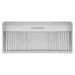 Cosmo 48"  Under Cabinet Range Hood with Push Button Controls, Permanent Filters, 3-Speed Fan and LED Lights in Stainless Steel COS-QB48