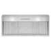 Cosmo 48"  Under Cabinet Range Hood with Push Button Controls, Permanent Filters, 3-Speed Fan and LED Lights in Stainless Steel COS-QB48
