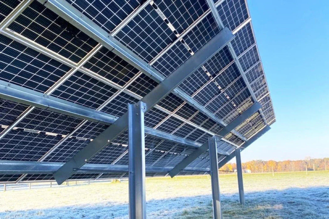 Sinclair SkyRack HD - Ground Mount Solar Rack for 12 / 18 / 24 / 36 or 48 Solar Panels | Made In USA | Engineered / Galvanized Steel | Fixed or Seasonal Tilt Adjust