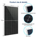 SunGoldPower 460 Watt Bifacial PERC Solar Panel Full Pallet (32 Panels ) SG-460WBG