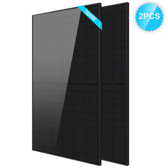SunGoldPower 500 Watt Mono Black PERC Solar Panel SG-500WM