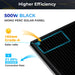 SunGoldPower 500 Watt Mono Black PERC Solar Panel Full Pallet (32 Panels ) SG-500WM