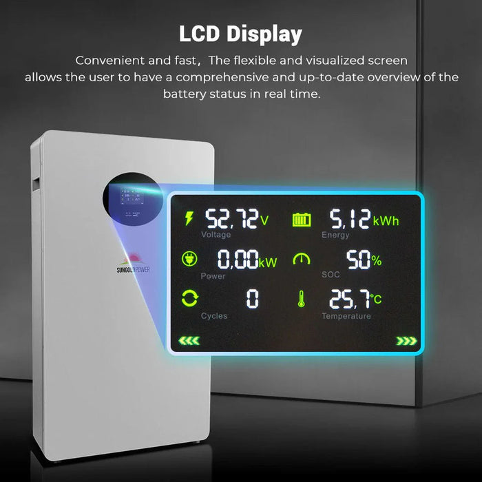 SunGoldPower Powerwall X Lithium Battery 51.2V 200AH SG48200T