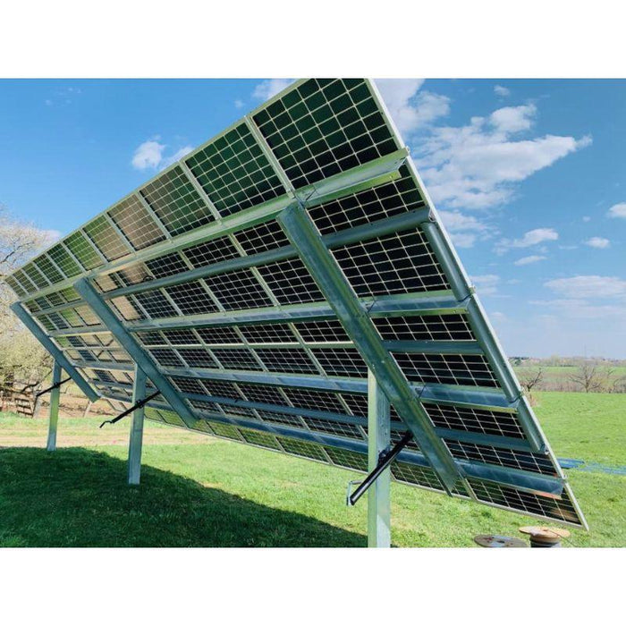 Sinclair SkyRack HD - Ground Mount Solar Rack for 12 / 18 / 24 / 36 or 48 Solar Panels | Made In USA | Engineered / Galvanized Steel | Fixed or Seasonal Tilt Adjust