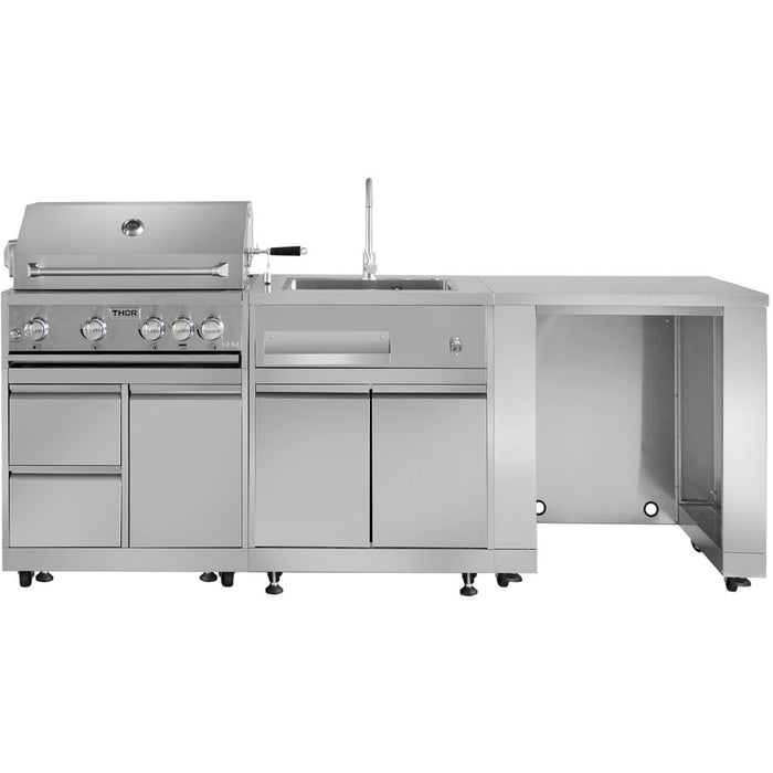 Thor Kitchen 32" 4-Burner Gas BBQ Grill with Rotisserie in Stainless Steel MK04SS304
