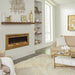 Touchstone Sideline Deluxe Gold 50" Recessed Smart Electric Fireplace 86275