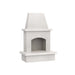 American Fyre Designs Contractor's Model Vented Fireplace White Concrete 040-11-A-WC-RBC