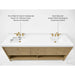 Ancerre 84” Momo Bathroom Vanity Oak Double Sinks VTS-Momo-84-Oak-WQZ