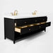 Ancerre 84” Momo Bathroom Vanity Oak Double Sinks VTS-Momo-84-Oak-WQZ