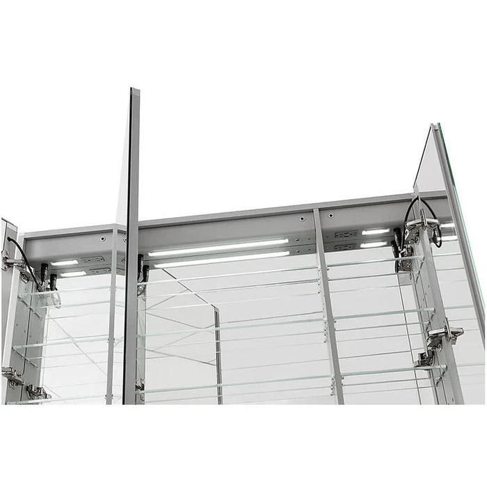 Aquadom Signature Royale 40'' × 30'' LED Lighted Triple Door Medicine Cabinet
