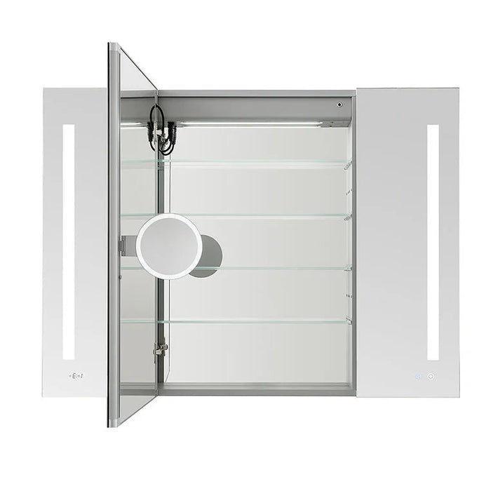 Aquadom Signature Royale 40'' × 30'' LED Lighted Triple Door Medicine Cabinet