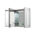 Aquadom Signature Royale 40'' × 30'' LED Lighted Triple Door Medicine Cabinet