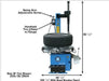 Atlas TC289DAA Tire Changer & WB11 Wheel Balancer Combo – Professional Rim Clamp Machine and Digital Wheel Balancer | TCWB-COMBO9-FPD