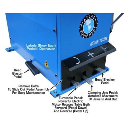 Atlas TC289DAA Tire Changer & WB11 Wheel Balancer Combo – Professional Rim Clamp Machine and Digital Wheel Balancer | TCWB-COMBO9-FPD