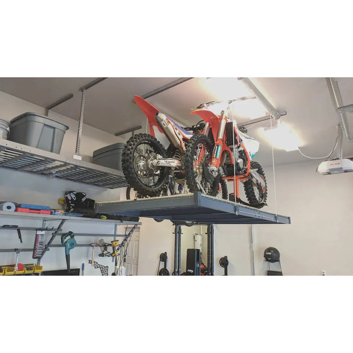 auxx-lift3-x6-storage-lift-platform-400lbs-silver-finish-with-remote-AUXX-1400S-3X6F-SG