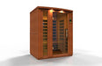 Golden Designs Ultra Low EMF 3-Person Dynamic "Lugano" FAR Infrared Sauna with Hemlock Wood | Model: DYN-6336-02 Elite
