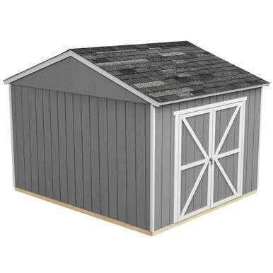 Handy Home DIY Astoria 12 ft. x 12 ft. Wooden Storage Shed with Flooring Included
