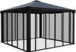 Canopia by Palram Ledro Gazebo 12 x 12 w/screen doors GRAY/BRNZ