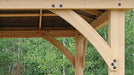 Yardistry Meridian Gazebo with Cedar Wood & Aluminum Roof (12 ft. x 14 ft.)