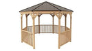 Yardistry Meridian Octagon Gazebo with Cedar Wood & Aluminum Roof (12 ft.)