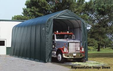 ShelterCoat 15 x 24 ft. Garage Peak Green STD