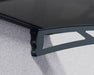 Canopia by Palram Aquila 4500 Door & Window Awning, 15' L x 3' W x 6.9" H - Gray Structure/Solar Gray Panels