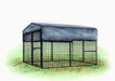 Tarp for Regular 8 ft. Chicken Run (7'W x 8'L x 4'H)