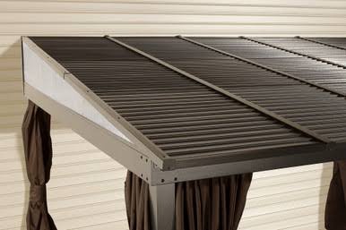Sojag Portland Wall Gazebo 8x12 - Brown