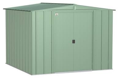 Arrow Classic Steel Storage Shed, 8x8, Sage Green