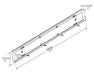 Canopia by Palram Aquila 4500 Door & Window Awning, 15' L x 3' W x 6.9" H - Gray Structure/Solar Gray Panels