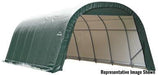 ShelterCoat 12 x 24 ft. Wind and Snow Rated Garage Round - Green STD