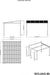 Sojag Portland Wall Gazebo 8x12 - Brown