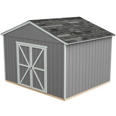 Handy Home DIY Astoria 12 ft. x 12 ft. Wooden Storage Shed with Flooring Included