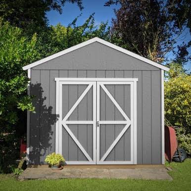 Handy Home DIY Rookwood 10 ft. x 10 ft. Wooden Storage with Flooring Included