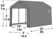ShelterLogic Shed-in-a-Box 6 x 10 x 6 ft. 6 in. Peak Gray