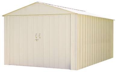 Commander 10 x 15 ft. Steel Storage Building Eggshell